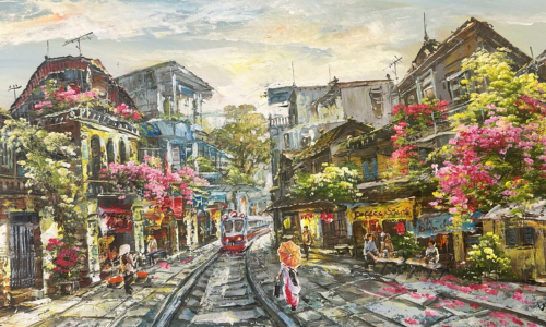 Tranh phố cổ 05